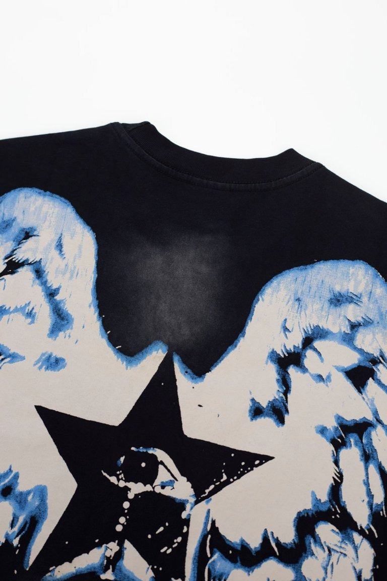 Hellstar Luke 1941  Vintage T-Shirt - Washed Black