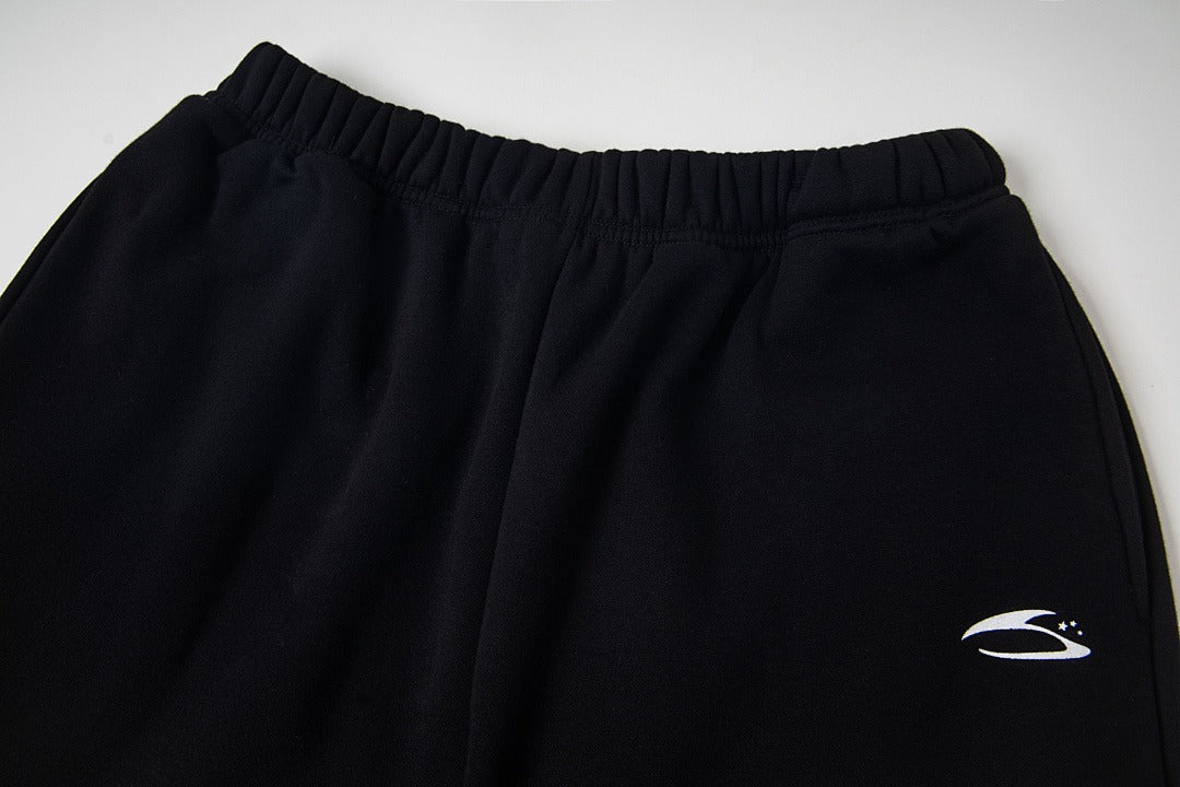 Hellstar High-Quality Vintage Washed Fleece Sweatpants (Black)