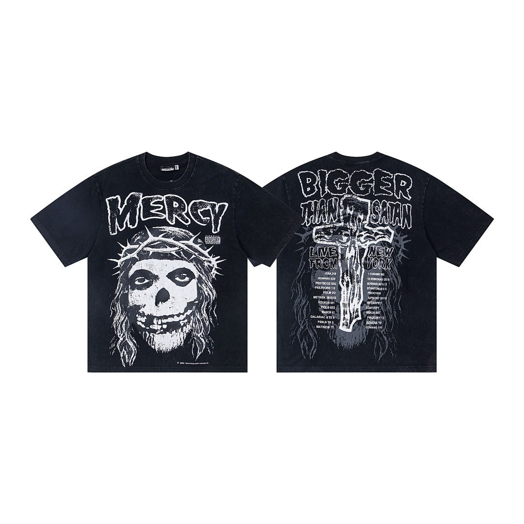 Hellstar Ghost Graphic Washed Short Sleeve T-Shirt