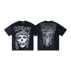 Hellstar Ghost Graphic Washed Short Sleeve T-Shirt