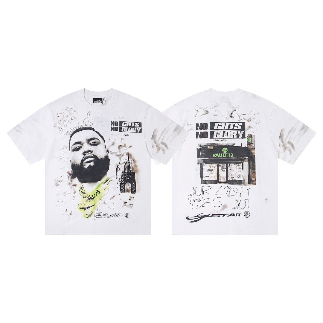 Hellstar Bearded Graphic Direct-to-Garment T-Shirt (White)