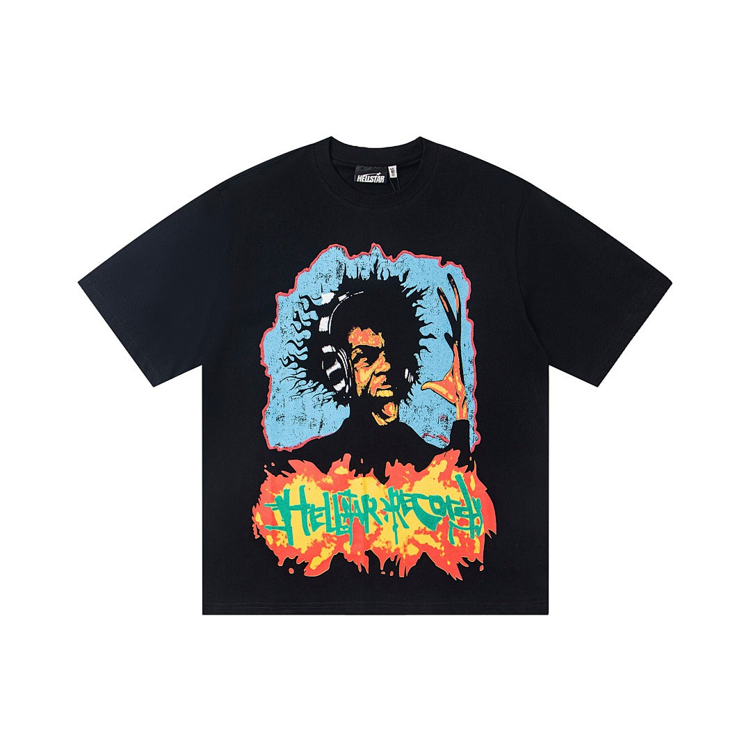 Hellstar Vintage Washed Face Graphic T-Shirt