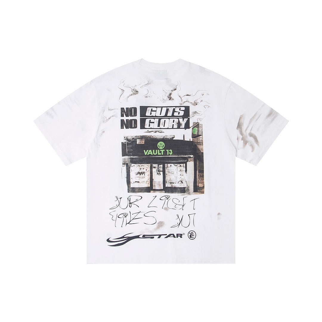 Hellstar Bearded Graphic Direct-to-Garment T-Shirt (White)