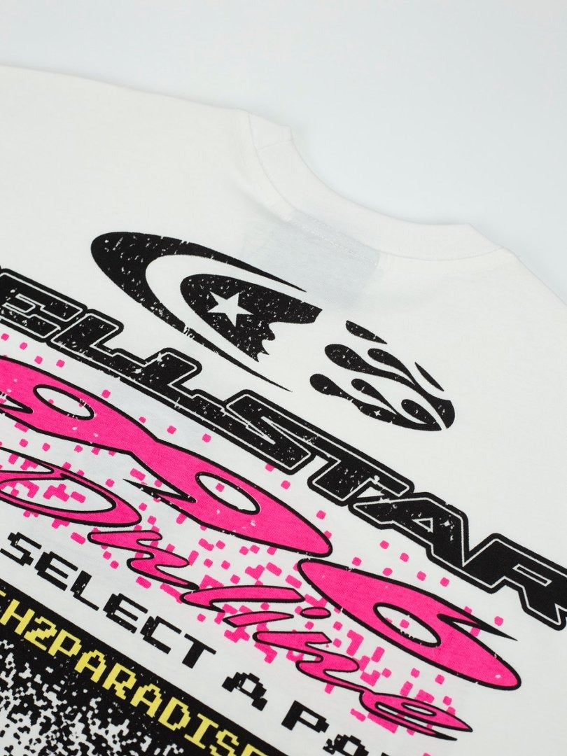 Hellstar Studios Half-Face Portrait Graphic Oversized T-Shirt
