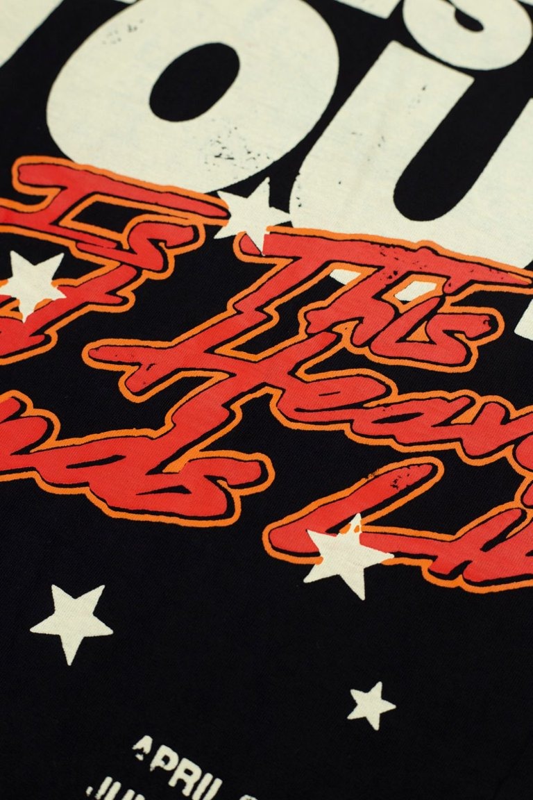 Hellstar Vintage Wash Flame Badge Graphic Oversized T-Shirt