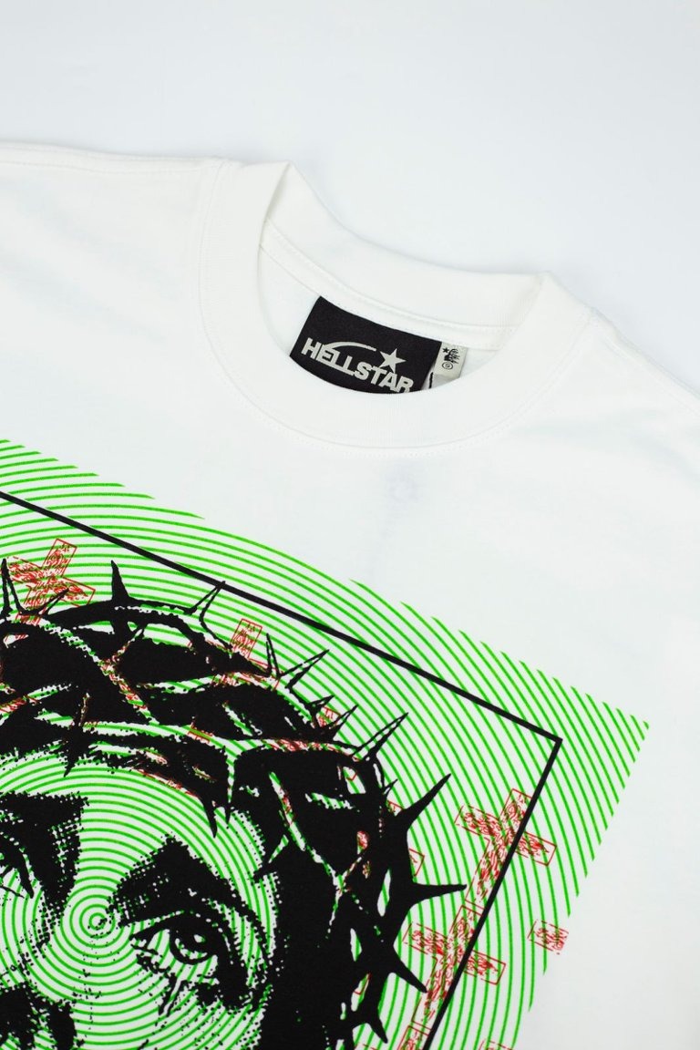 Hellstar Jesus Portrait Graphic Oversized T-Shirt