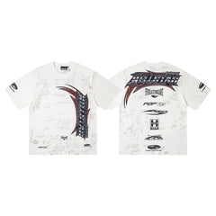Hellstar Direct-to-Garment Graphic T-Shirt (White)