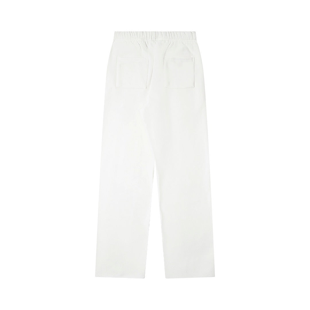 Hellstar Washed Fleece Graphic Sweatpants (White)