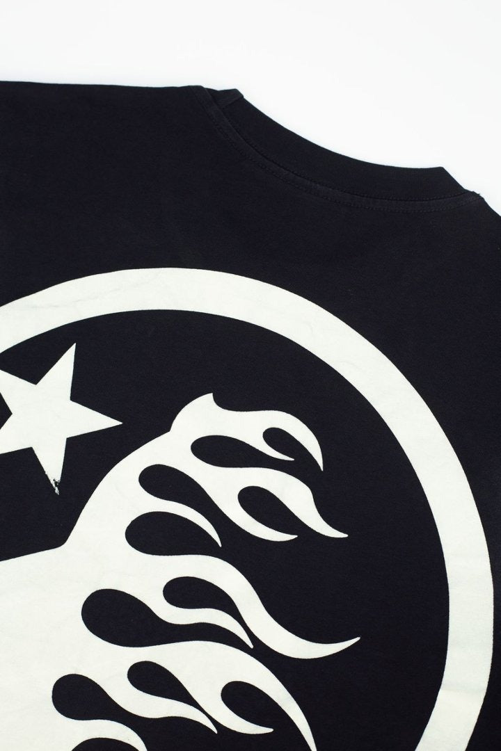 Hellstar Studios Halloween Skull Graphic Vintage Washed Cotton T-Shirt