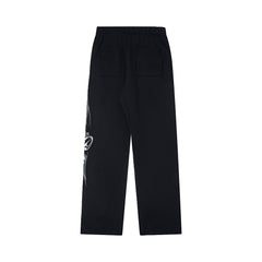 Hellstar High-Quality Vintage Washed Fleece Sweatpants (Black)