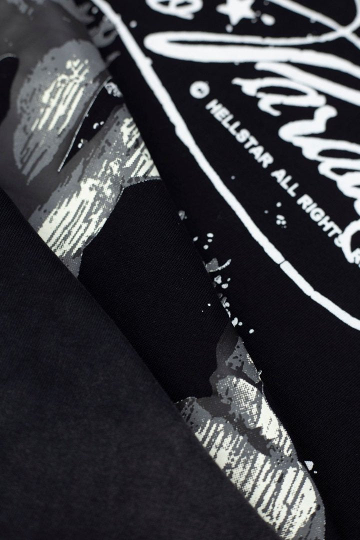 Hellstar Studios Sounds Graphic Oversized Cotton T-Shirt - Black