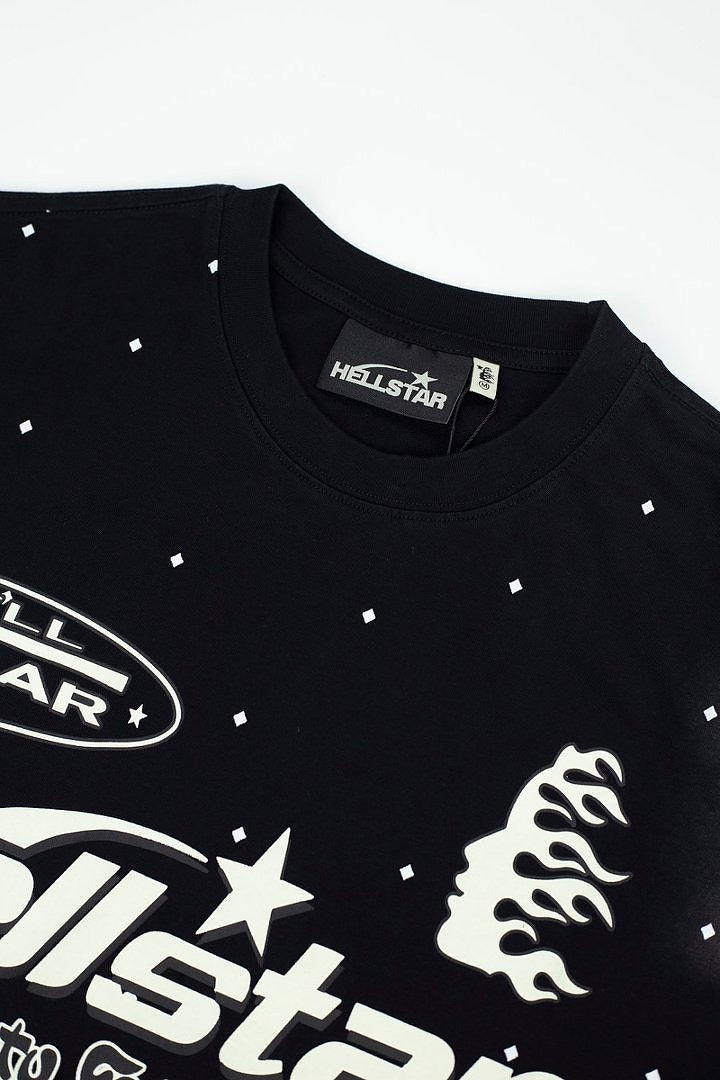 Hellstar Studios Large Logo Graphic Oversized T-Shirt - Black