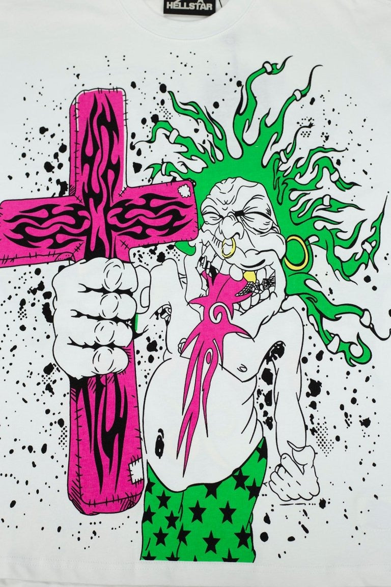 Hellstar Studios Anime & Comic Graphic Oversized Cotton T-Shirt