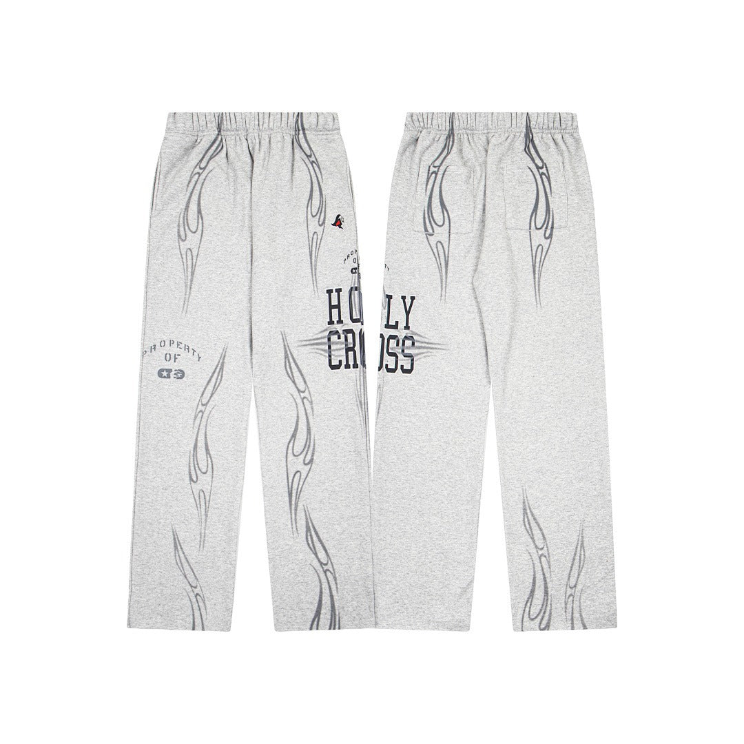 Hellstar High-Definition Graphic Sweatpants (Grey)