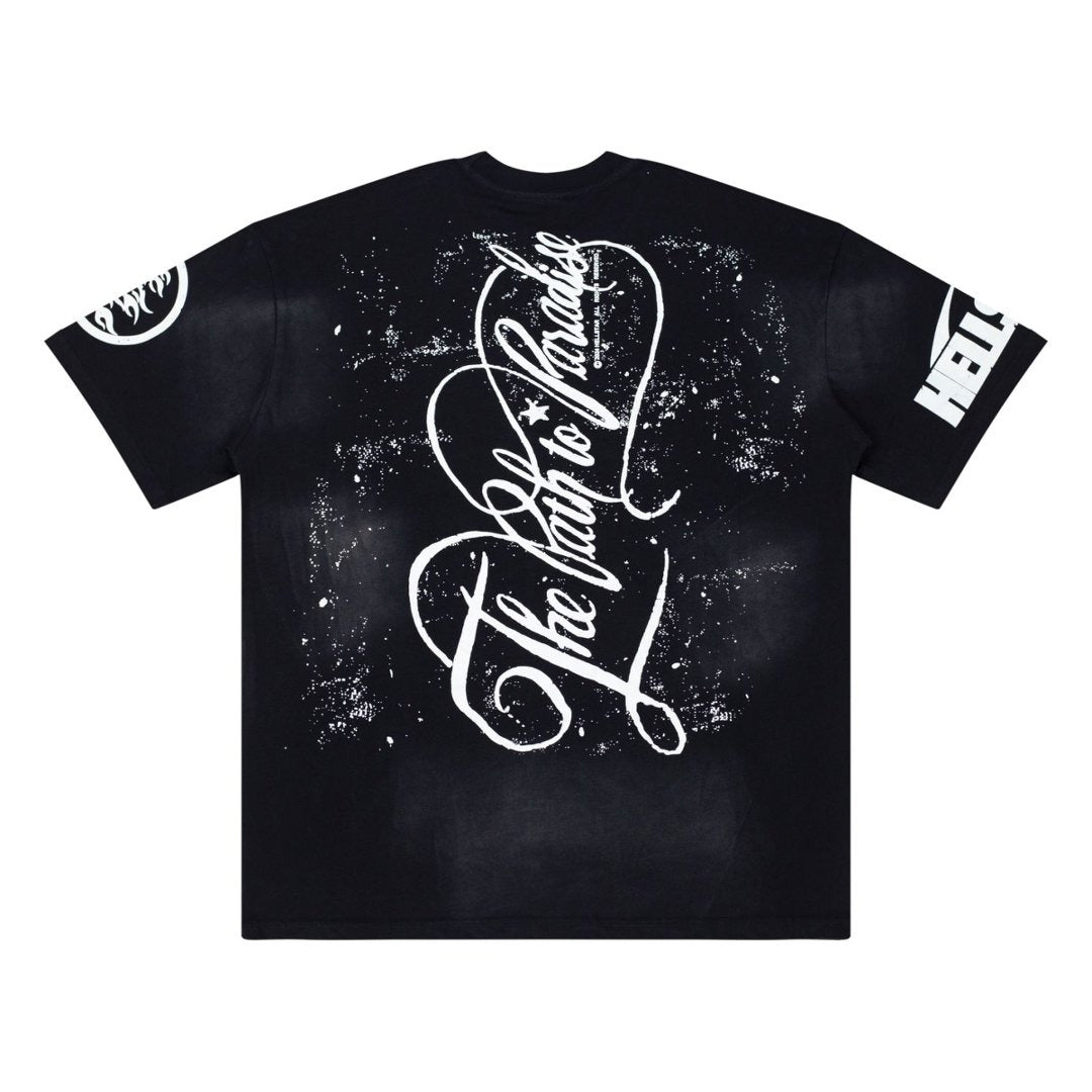 Hellstar Studios Sounds Graphic Oversized Cotton T-Shirt - Black