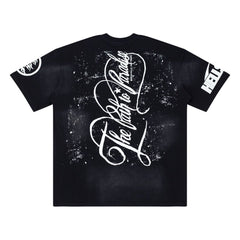 Hellstar Studios Sounds Graphic Oversized Cotton T-Shirt - Black