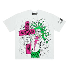 Hellstar Studios Anime & Comic Graphic Oversized Cotton T-Shirt