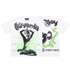 Hellstar Studios Yoga Graphic Oversized T-Shirt