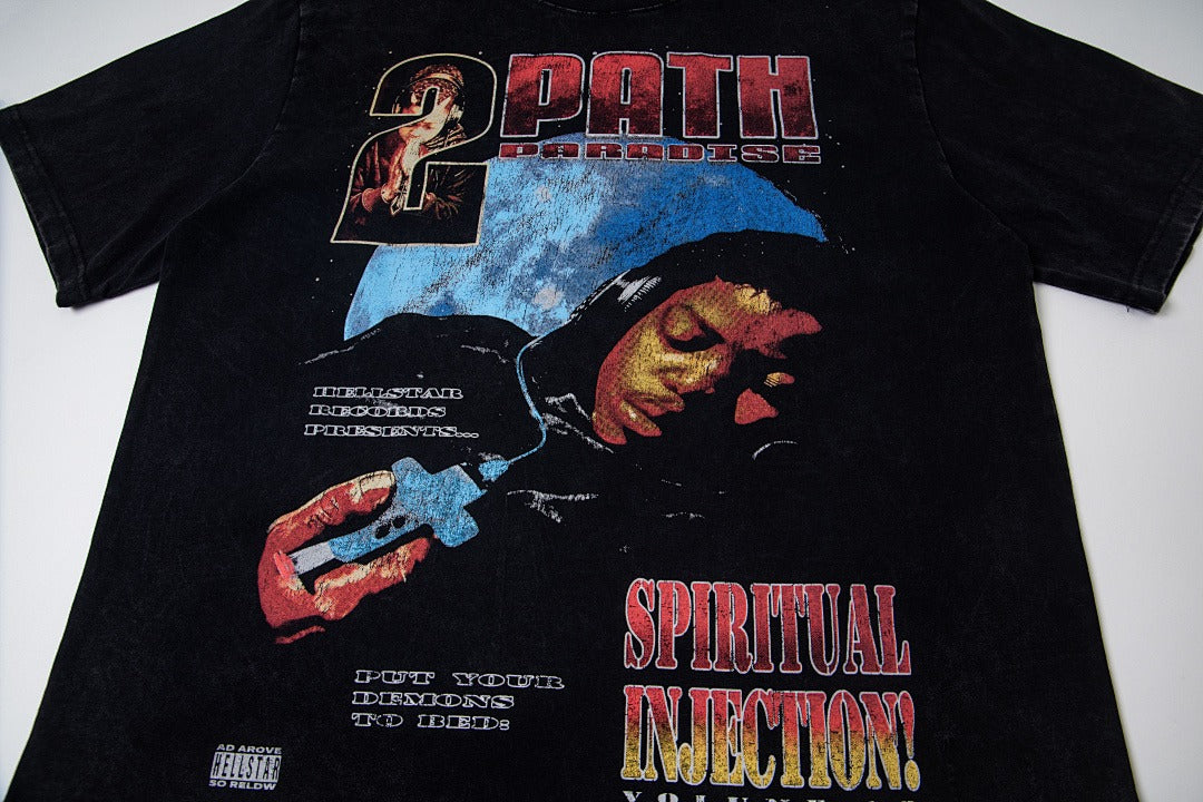 Hellstar Reversible Graphic T-Shirt (Washed Black)
