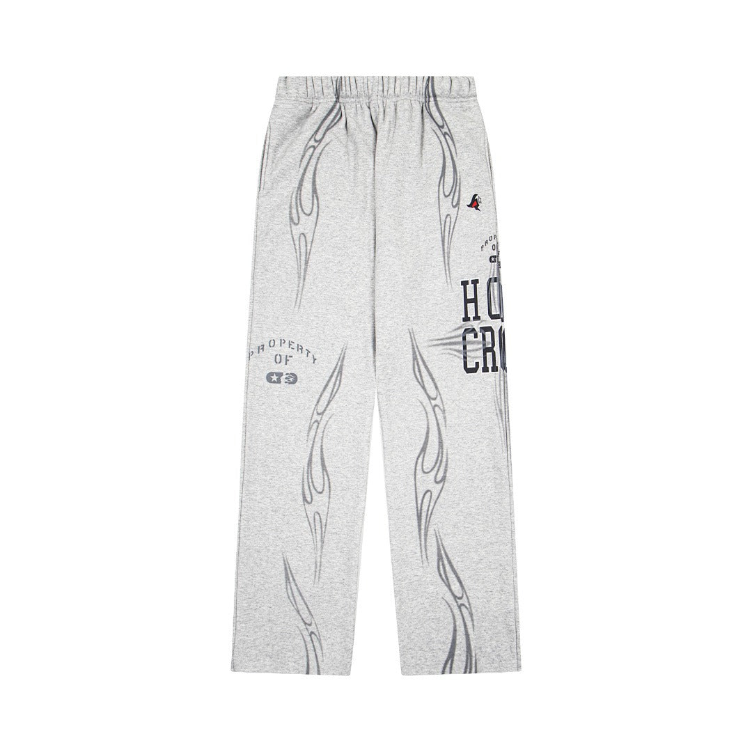 Hellstar High-Definition Graphic Sweatpants (Grey)