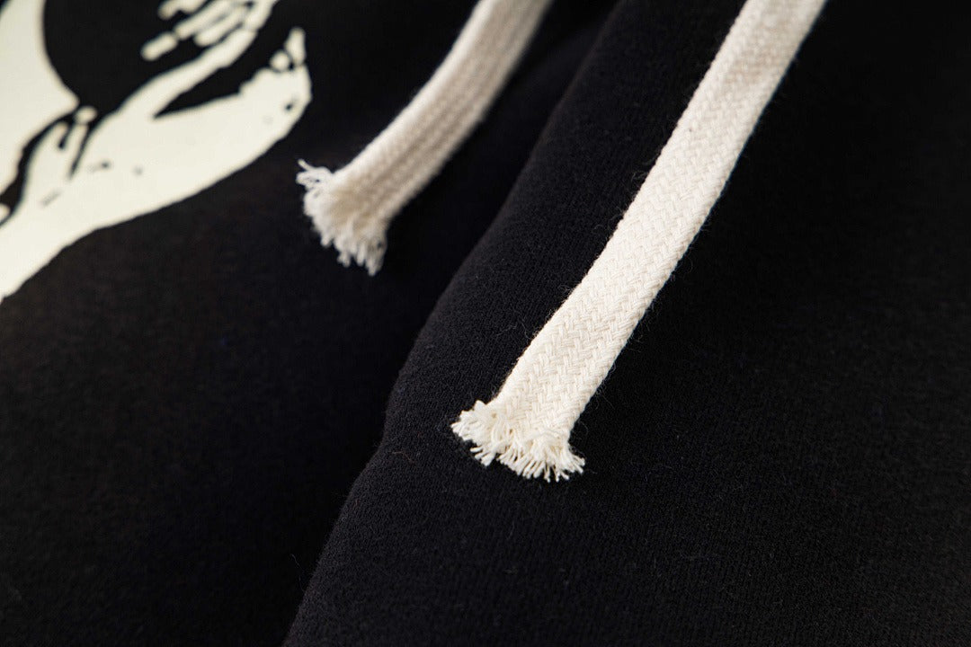 Hellstar Fleece Washed Graphic Sweatpants (Black)