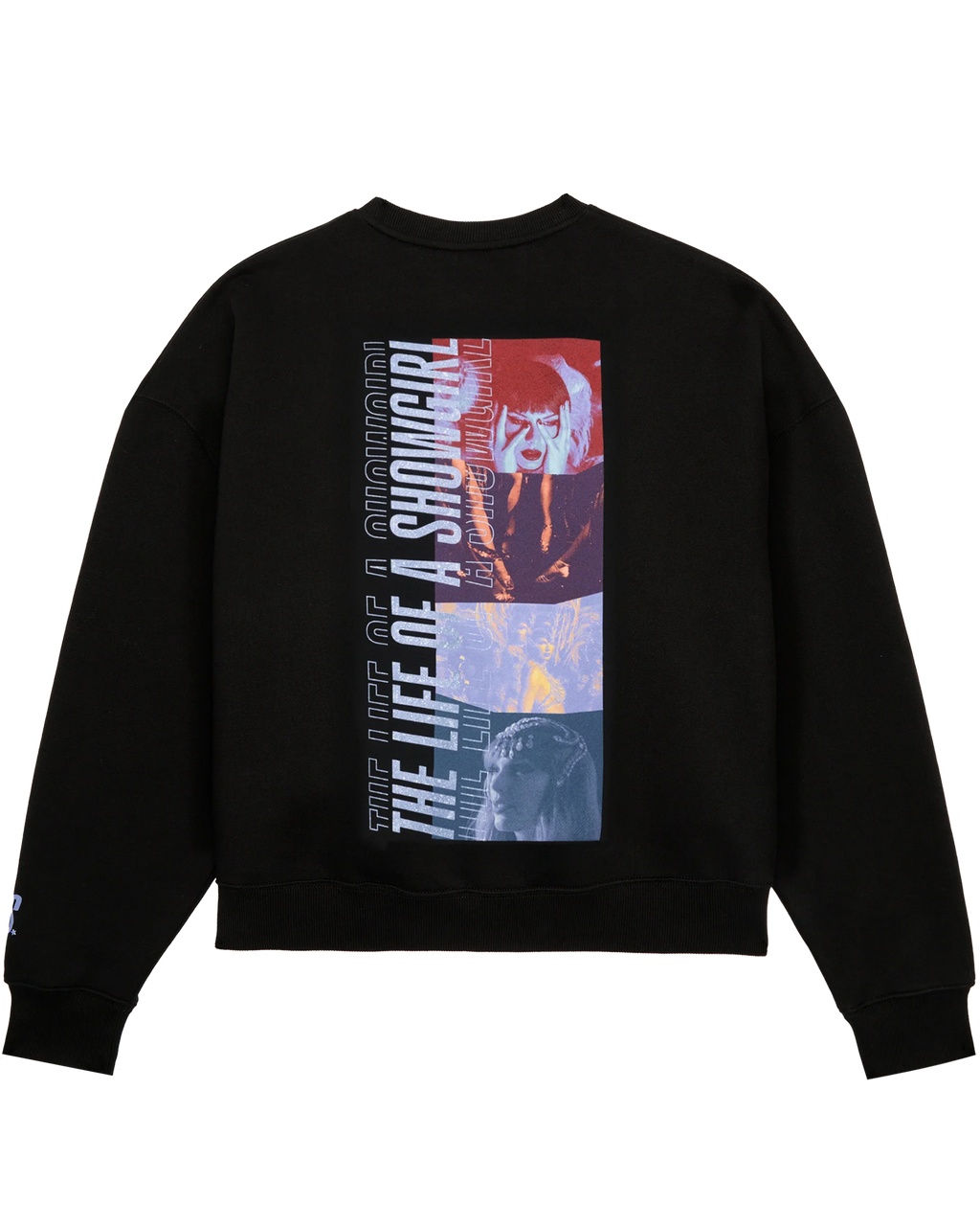 The Life of a Showgirl Film Strip Black Crewneck Sweatshirt